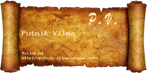 Putnik Vilma névjegykártya